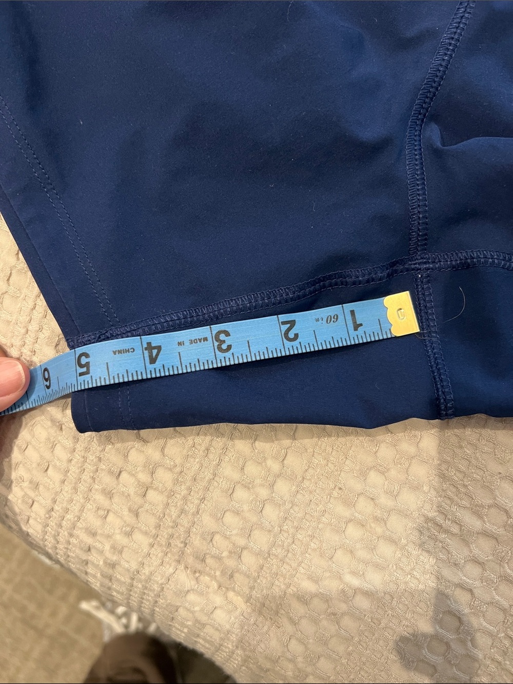 Lands' End Women's Deep Sea Navy Athletic Shorts - Picture 5 of 6